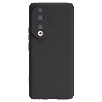 Picasee husă neagră din silicon pentru Honor 90 5G - Huse personalizate