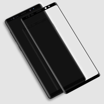 Sticlă de protecție curbată 3D pentru Samsung Galaxy Note 9 N960F - neagră