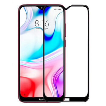 3x 3D Sticlă securizată 3D cu cadru pentru Xiaomi Redmi Note 8T - neagră - 2+1 gratis