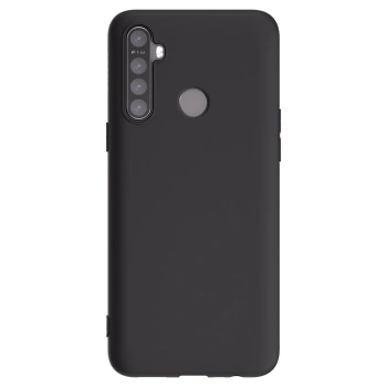Picasee husă neagră din silicon pentru Realme 5 - Huse personalizate