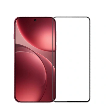 Sticlă securizată 3D cu cadru pentru OPPO Find X9 - neagră