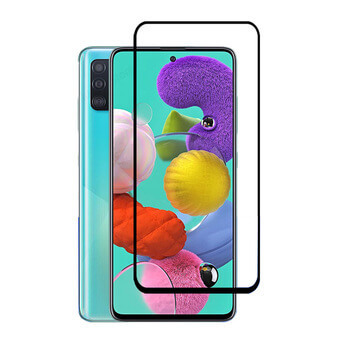 Sticlă securizată 3D cu cadru pentru Samsung Galaxy A51 A515F - neagră