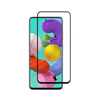 3x Picasee 3D Sticlă securizată 3D cu cadru pentru Samsung Galaxy A51 A515F - neagră - 2+1 gratis