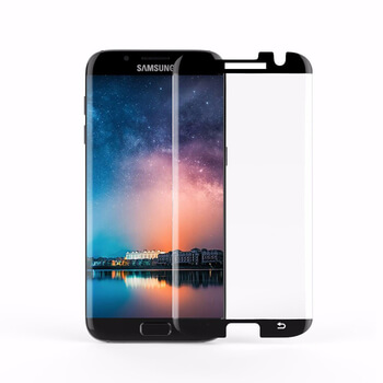 3x Sticlă securizată curbată 3D pentru Samsung Galaxy S7 Edge G935F - neagră