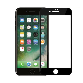 3x Sticlă securizată 3D cu cadru pentru Apple iPhone 7 - neagră