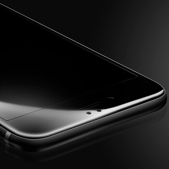 3x Picasee 3D Sticlă securizată 3D cu cadru pentru Apple iPhone 8 - neagră - 2+1 gratis