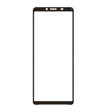 Sticlă securizată 3D cu cadru pentru Sony Xperia 10 VII - neagră