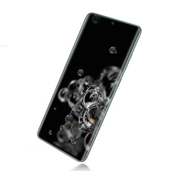 3x Picasee Sticlă securizată curbată 3D cu protecție UV pentru telefonul Samsung Galaxy S20+ G985F - 2+1 gratis