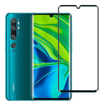 Picasee Sticlă de protecție curbată 3D pentru Xiaomi Mi Note 10 (Pro) - neagră