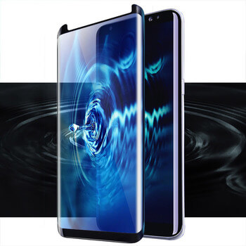 Picasee Sticlă de protecție curbată 3D pentru Samsung Galaxy S8 G950F - neagră