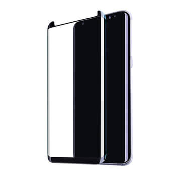 3x Sticlă securizată curbată 3D pentru Samsung Galaxy S8 G950F - neagră