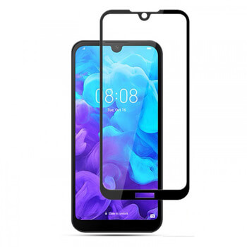 Picasee Sticlă securizată de protecție 3D cu cadru pentru Huawei Y5 2019 - neagră