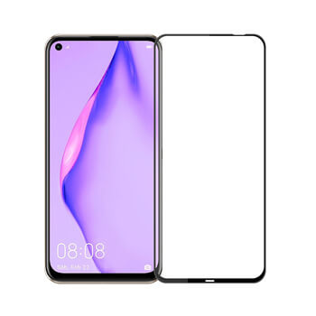 Sticlă securizată de protecție 3D cu cadru pentru Huawei P40 Lite - neagră