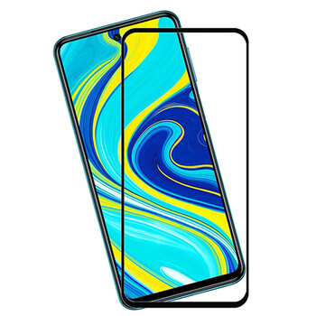 3x Sticlă securizată 3D cu cadru pentru Xiaomi Redmi Note 9S - neagră
