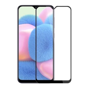 Picasee Sticlă securizată de protecție 3D cu cadru pentru Samsung Galaxy A30s A307F - neagră