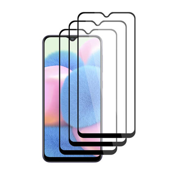 3x Picasee 3D Sticlă securizată 3D cu cadru pentru Samsung Galaxy A30s A307F - neagră - 2+1 gratis