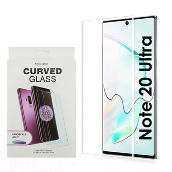 3x Picasee Sticlă securizată curbată 3D cu protecție UV pentru telefonul Samsung Galaxy Note 20 Ultra - 2+1 gratis