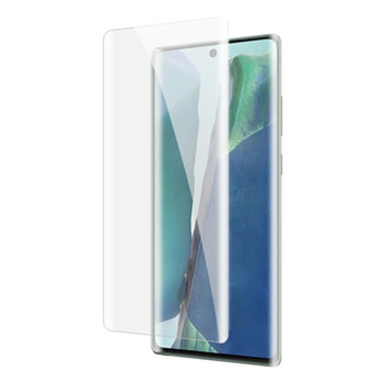 3x Picasee Sticlă securizată curbată 3D cu protecție UV pentru telefonul Samsung Galaxy Note 20 - 2+1 gratis