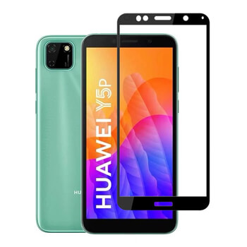 Sticlă securizată de protecție 3D cu cadru pentru Huawei Y5P - neagră