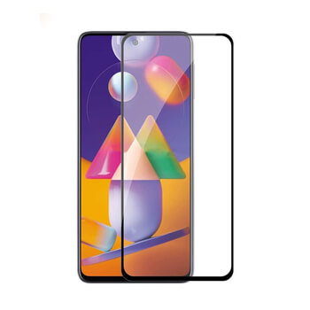 Sticlă securizată 3D cu cadru pentru Samsung Galaxy M31s - neagră