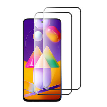 3x 3D Sticlă securizată 3D cu cadru pentru Samsung Galaxy M31s - neagră - 2+1 gratis