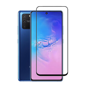 Picasee Sticlă securizată de protecție 3D cu cadru pentru Samsung Galaxy S10 Lite - neagră