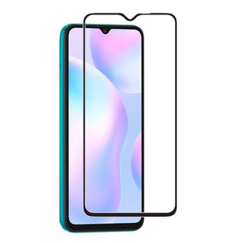 Picasee Sticlă securizată de protecție 3D cu cadru pentru Xiaomi Redmi 9A - neagră