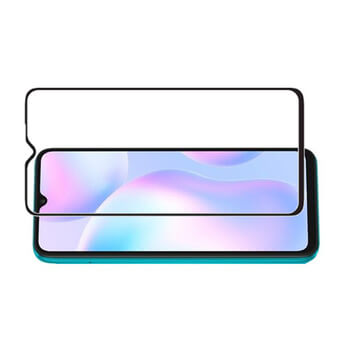 3x Picasee 3D Sticlă securizată 3D cu cadru pentru Xiaomi Redmi 9A - neagră - 2+1 gratis