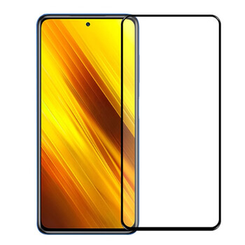Picasee Sticlă securizată de protecție 3D cu cadru pentru Xiaomi Poco X3 - neagră