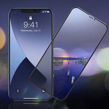 3x Picasee 3D Sticlă securizată 3D cu cadru pentru Apple iPhone 12 - neagră - 2+1 gratis