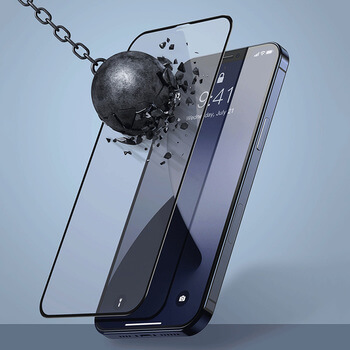 3x Picasee 3D Sticlă securizată 3D cu cadru pentru Apple iPhone 12 - neagră - 2+1 gratis
