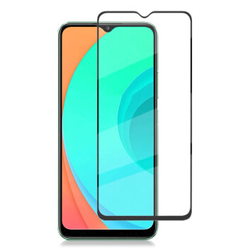 3x Picasee 3D Sticlă securizată 3D cu cadru pentru Realme C3 - neagră - 2+1 gratis