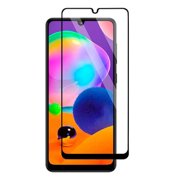 3x Sticlă securizată 3D cu cadru pentru Samsung Galaxy A31 A315F - neagră