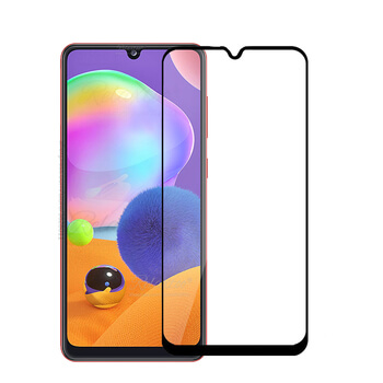 Picasee Sticlă securizată de protecție 3D cu cadru pentru Samsung Galaxy A31 A315F - neagră