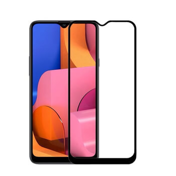 Picasee Sticlă securizată de protecție 3D cu cadru pentru Samsung Galaxy A20s - neagră