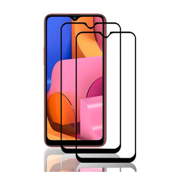 3x 3D Sticlă securizată 3D cu cadru pentru Samsung Galaxy A20s - neagră - 2+1 gratis