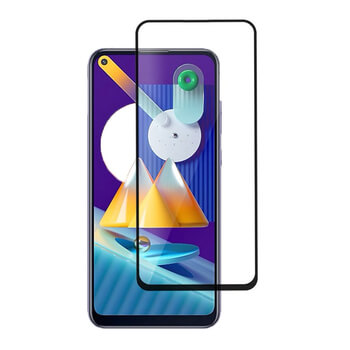 Picasee Sticlă securizată de protecție 3D cu cadru pentru Samsung Galaxy M11 - neagră