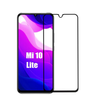 3x Picasee 3D Sticlă securizată 3D cu cadru pentru Xiaomi Mi 10 Lite - neagră - 2+1 gratis