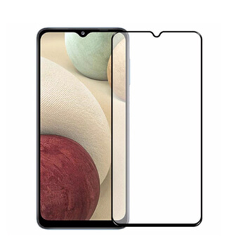 Picasee Sticlă securizată de protecție 3D cu cadru pentru Samsung Galaxy A12 A125F - neagră