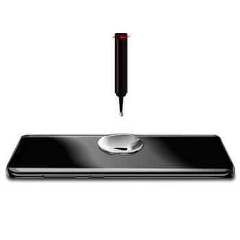 Picasee Sticlă securizată curbată 3D cu protecție UV pentru Samsung Galaxy S21+ 5G G996F