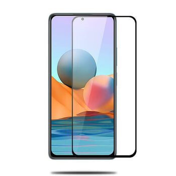 3x Sticlă securizată 3D cu cadru pentru Xiaomi Redmi Note 10 - neagră