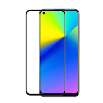 Picasee Sticlă securizată de protecție 3D cu cadru pentru Realme 7i - neagră