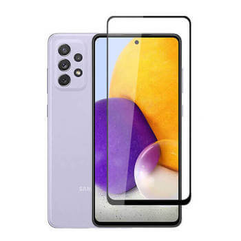 3x 3D Sticlă securizată 3D cu cadru pentru Samsung Galaxy A72 A725F - neagră - 2+1 gratis