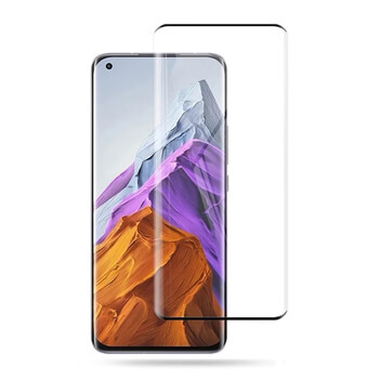 Sticlă de protecție curbată 3D pentru Xiaomi Mi 11 - neagră