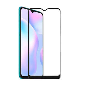 3x Sticlă securizată 3D cu cadru pentru Xiaomi Redmi 9AT - neagră