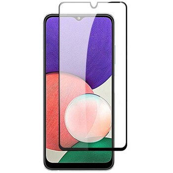 Sticlă securizată 3D cu cadru pentru Samsung Galaxy A22 5G A226B - neagră
