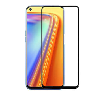 Picasee Sticlă securizată de protecție 3D cu cadru pentru Realme 7 - neagră