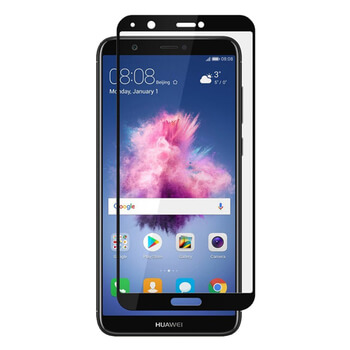 Picasee Sticlă securizată de protecție 3D cu cadru pentru Huawei P Smart - neagră