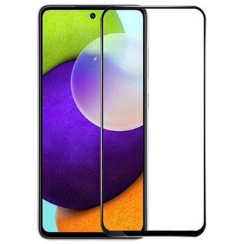 Sticlă securizată 3D cu cadru pentru Samsung Galaxy A52 5G A525F - neagră