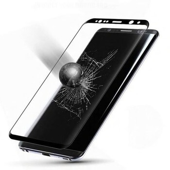 Picasee Sticlă de protecție curbată 3D pentru Samsung Galaxy S9 Plus G965F - neagră